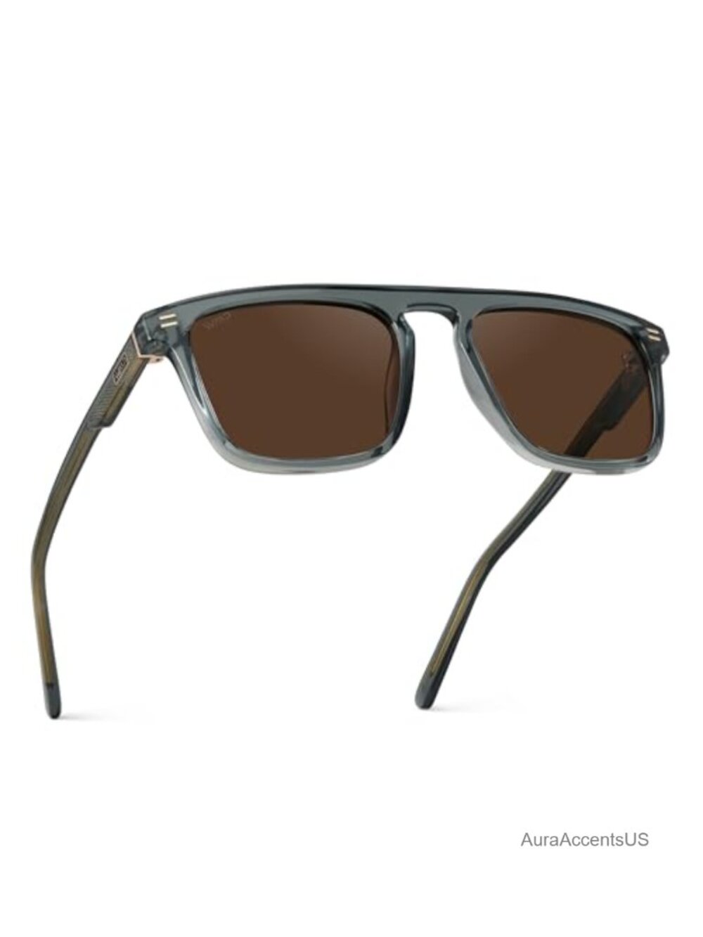 Polarized Flat-Top Sunglasses Acetate Frame Designer-Inspired UV400